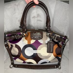 SOLD - Coach Madison Sophia Op Art Satchel